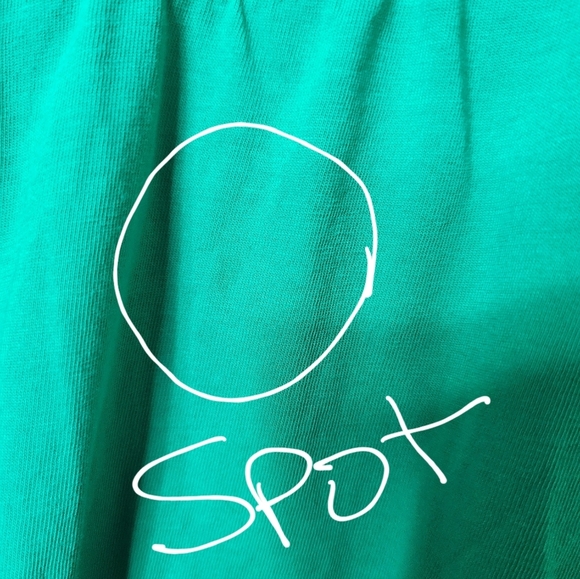 ROAMAN'S GREEN CRISS CROSS FRONT SHORT SLEEVE PLUS SIZE 3X TOP - Picture 4 of 9